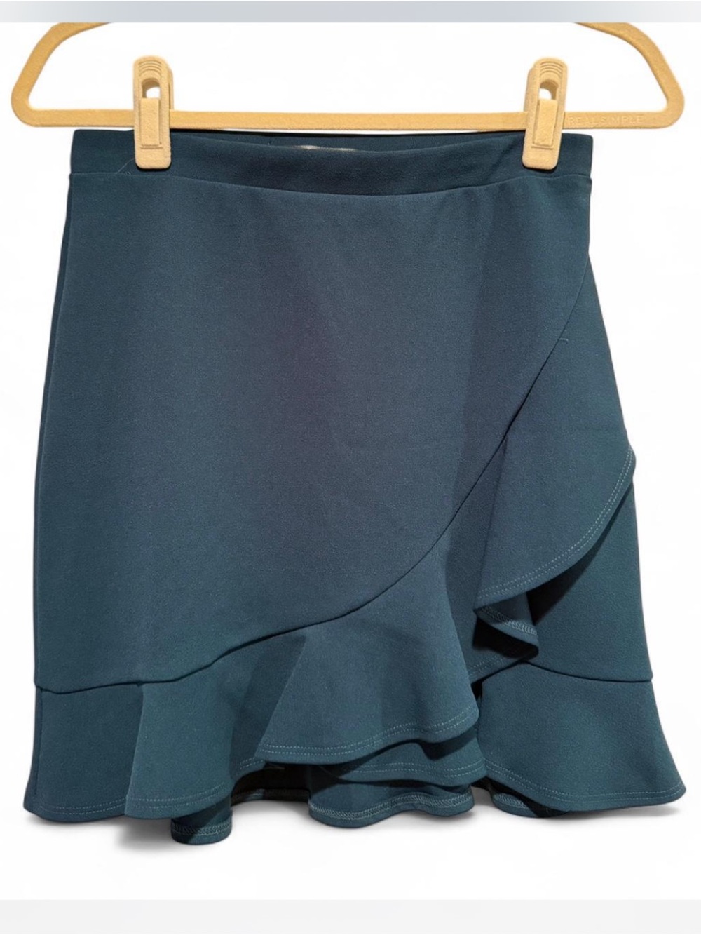 Ruffle Womens Heart Beep Teal Green Skirt